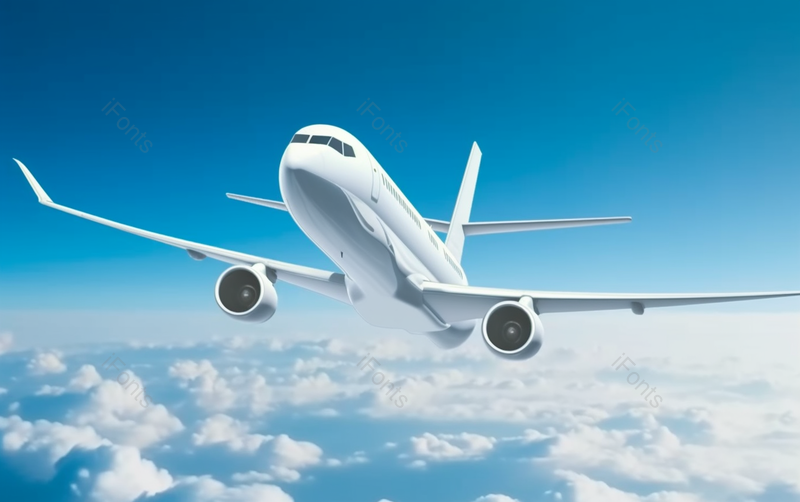飞机在蓝天里飞行阳光明媚晴空万里摄影图,高清,摄影图,摄影图片,图片大全,摄影图免费下载